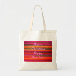 Bolso De Tela Feliz Navidad Feliz Año Nuevo Diseño de colores