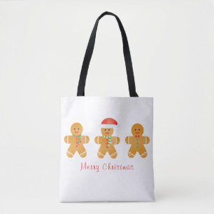 Bolso De Tela Feliz Navidad Gingpanes