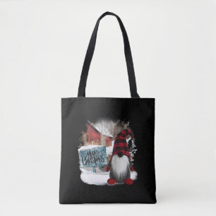 Bolso De Tela Feliz Navidad Gnome
