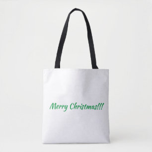 Bolso De Tela Feliz Navidad Impresión de la celebración de texto