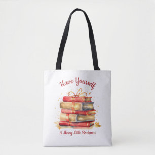 Bolso De Tela Felíz Navidad Librera