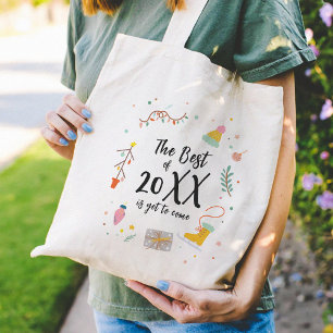 Bolso De Tela Feliz Navidad nórdico Tote Bag