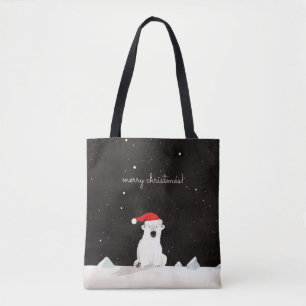 Bolso De Tela ¡Feliz Navidad Oso Polar!
