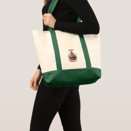Bolso De Tela Feliz Navidad Profiterole Adorno