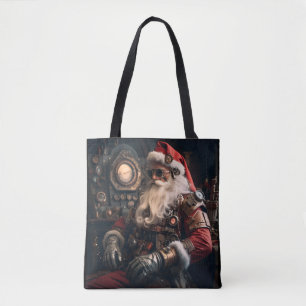 Bolso De Tela Feliz Navidad Santa Claus steampunk