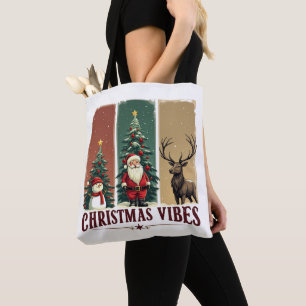 Bolso De Tela Feliz Navidad Sólo Navidad