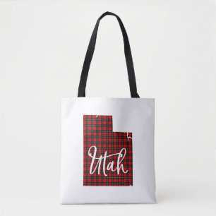 Bolso De Tela Feliz Navidad Utah Festividad Retro Sunset Snowman