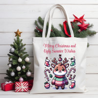 Feliz Navidad y deliciosos dulces desearían renos