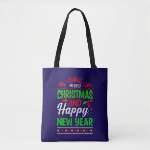 Bolso De Tela Feliz Navidad Y Feliz Año Nuevo-61064