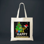 Bolso De Tela Feliz Navidades judíos de Chrismukkah Hanukkah Hol<br><div class="desc">Felices Navidades judíos de Chrismukkah Hanukkah Holiday Chanukah</div>
