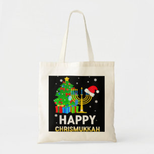 Bolso De Tela Feliz Navidades judíos de Chrismukkah Hanukkah Hol