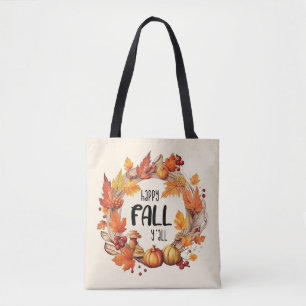 Bolso De Tela Feliz otoño