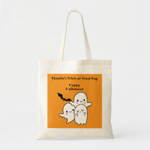 Bolso De Tela Feliz partido de Halloween TRICK o Ghost Bats