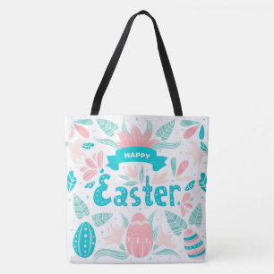 Bolso De Tela Feliz Pascua