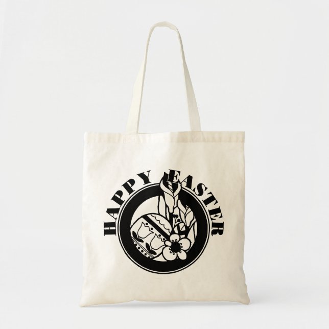 Bolso De Tela Feliz Pascua (Frente)