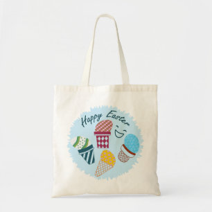 Bolso De Tela Feliz Pascua
