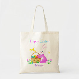 Bolso De Tela Feliz Pascua