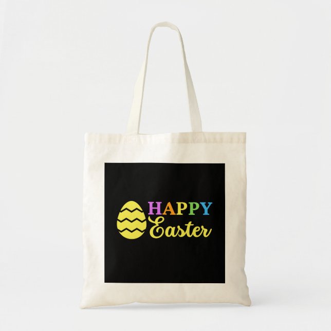 Bolso De Tela Feliz Pascua (Frente)