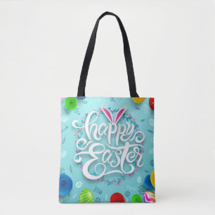 Bolso De Tela Feliz Pascua