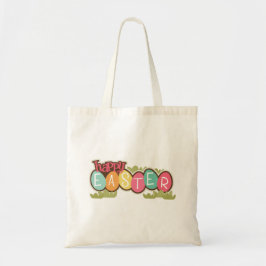 Bolso De Tela Feliz Pascua