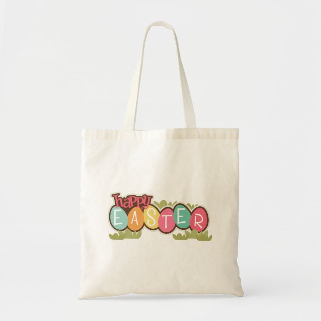 Bolso De Tela Feliz Pascua (Frente)