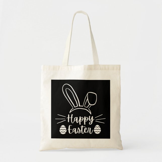 Bolso De Tela Feliz Pascua (Frente)