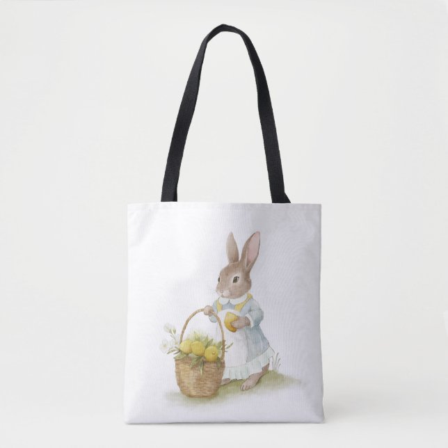 Bolso De Tela Feliz Pascua con Peter Rabbit (Anverso)