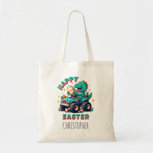 Bolso De Tela Feliz Pascua Kawaii Baby Dinosaur Monster Camión