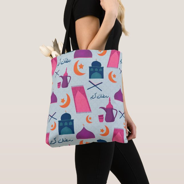 Bolso De Tela Feliz patrón de Ramadán (Detalle)