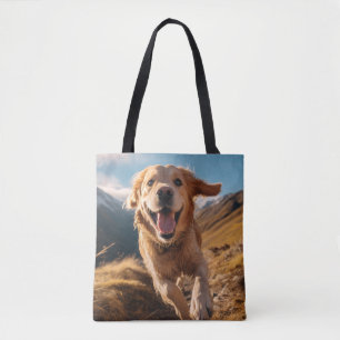 Bolso De Tela Feliz recuperación de oro corriendo