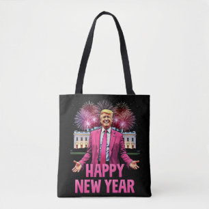 Bolso De Tela Feliz resolución de Trump para la víspera de año n