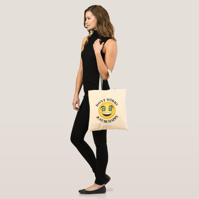 Bolso De Tela Feliz rostro de anime (Anverso (modelo))