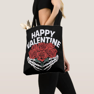 Bolso De Tela Feliz San Valentín Incluso los Huesos Necesitan Am