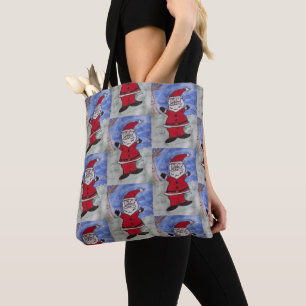 Bolso De Tela Feliz Santa