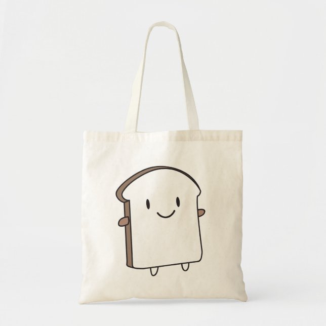 Bolso De Tela Feliz segmento de pan (Frente)