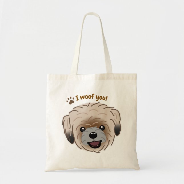 Bolso De Tela Feliz Shih Tzu Dog Lover I Wowty Paws (Frente)