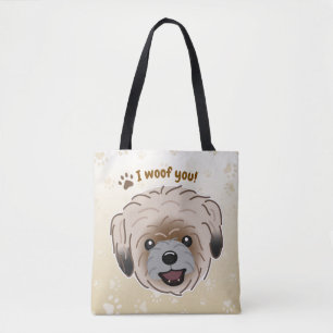 Bolso De Tela Feliz Shih Tzu Dog Lover I Wowty Paws