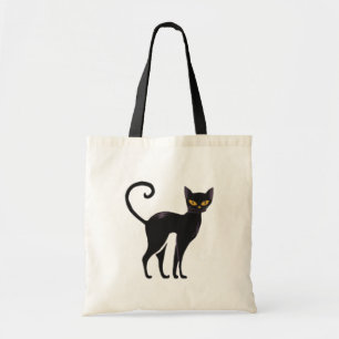 Bolso De Tela Feliz temporada de fantasía del gato negro de Hall