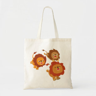 Bolso De Tela Feliz trío de maldición de los leones Personalizad