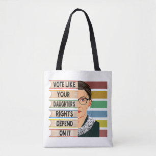 Bolso De Tela Feminista Ruth Bader Ginsburg RBG Frase Chica Con 