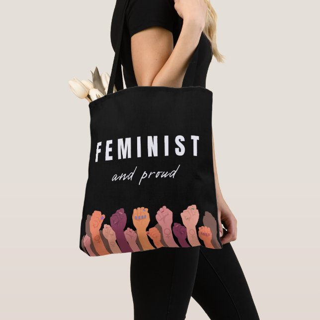 Bolso De Tela Feminista Y Orgullosa (Detalle)
