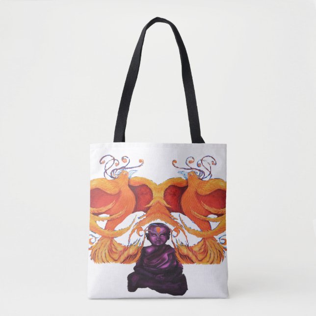 Bolso De Tela Fénix de mente tranquila (Anverso)