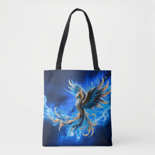 Bolso De Tela Fénix del Amanecer Zafiro