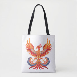 Bolso De Tela Fénix mitológico fantástico resplandeciente