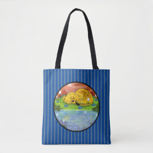 Bolso De Tela Ferald Durmiendo Junto A Los Sunflower