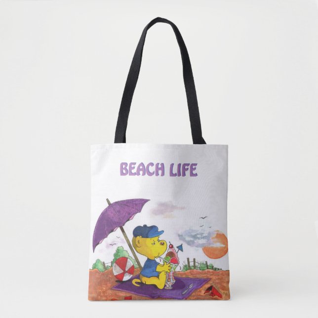 Bolso De Tela Ferald | Playa (Anverso)
