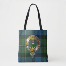Bolso De Tela Ferguson Tartan & Badge