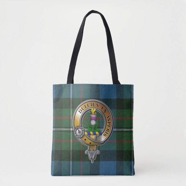 Bolso De Tela Ferguson Tartan & Badge (Anverso)
