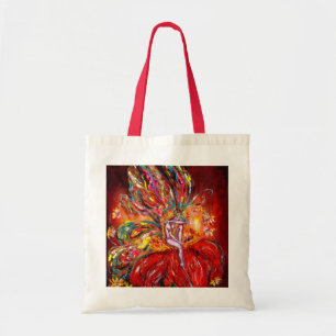 BOLSO DE TELA FERIA EN ROJO