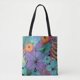 Bolso De Tela Feria tropical, hibiscus Paradise